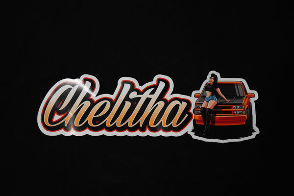 Chelita WHITE VINYL STICKER