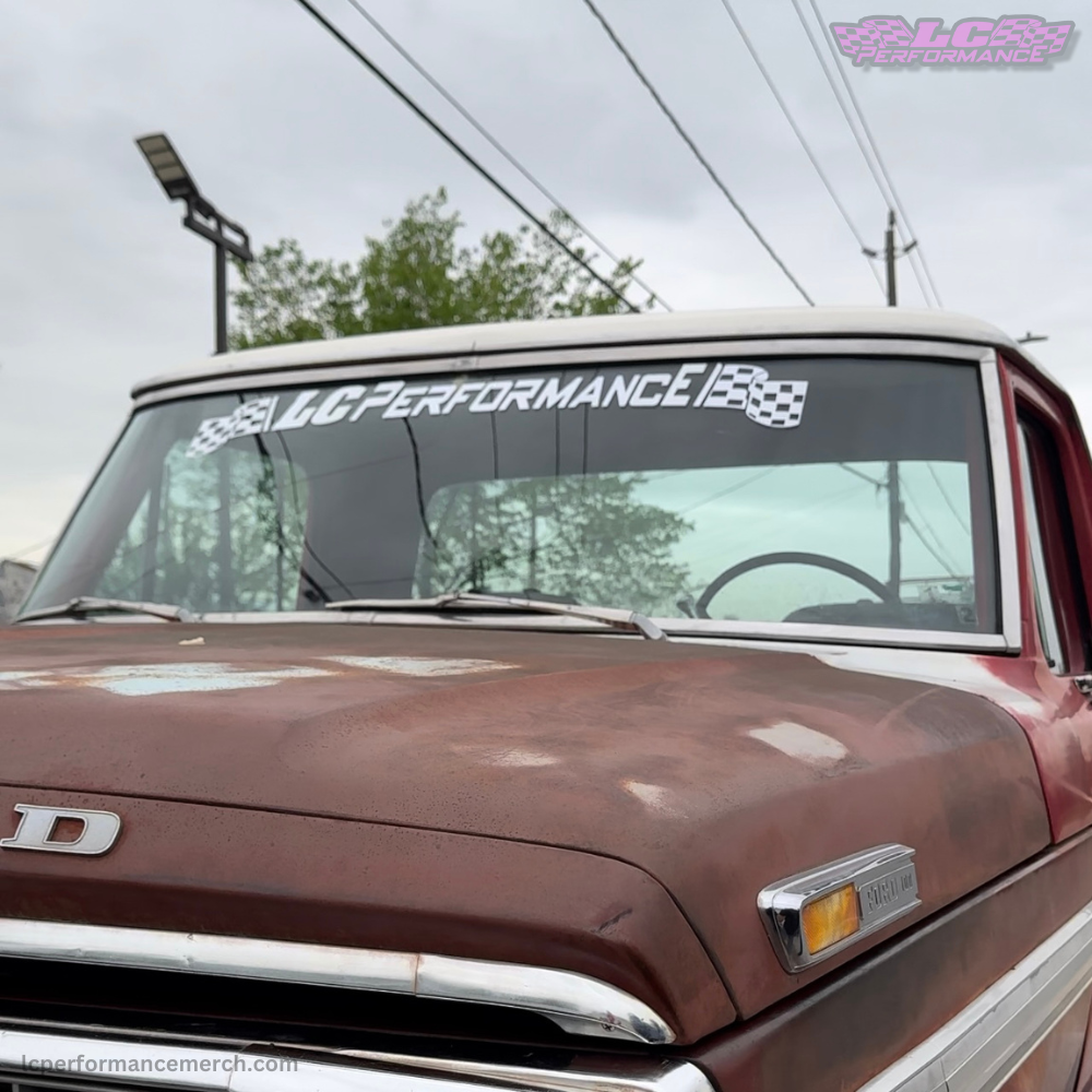 LC PERFORMANCE WHITE VINYL STICKER – LC PERFORMANCE MERCHTX